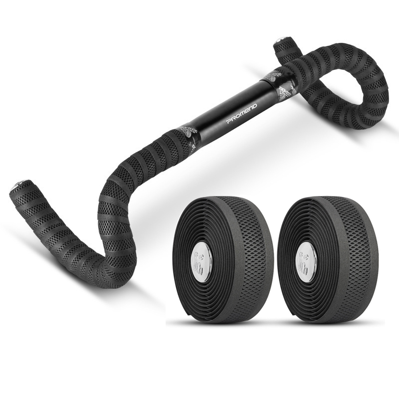 Cycling Gear Material - Promend-ロードバイク用の滑り止めテープ,黒,通気性,PU素材,200x3cm,サイクリングアクセサリー