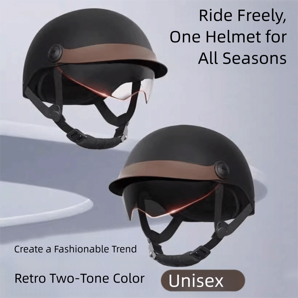 Vintage Cycling Gear - ヴィンテージ超軽量電動自転車ヘルメット落下防止通気性サイクリングヘルメット日焼け止めオートバイハーフヘルメット乗馬用