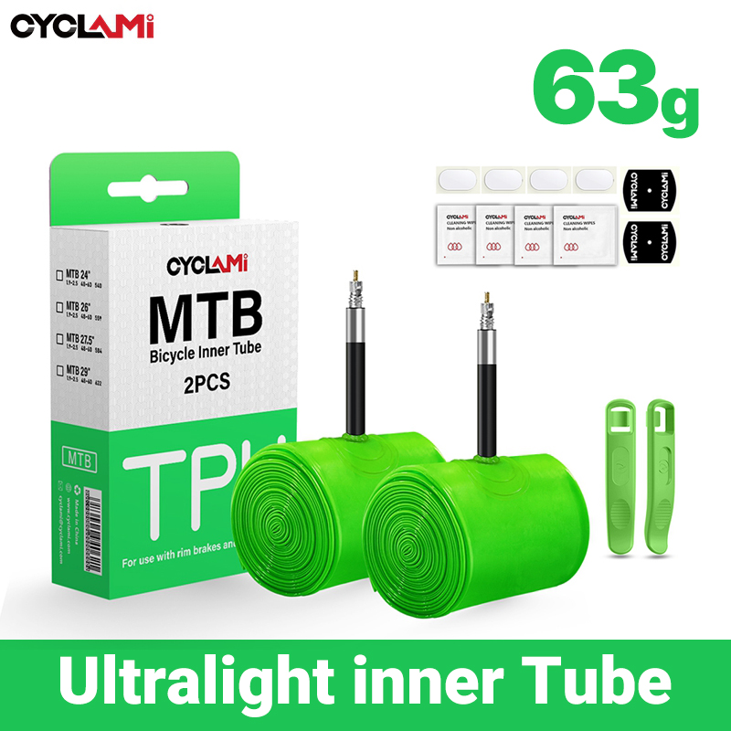 Cycling Gear Material - CYCLAMI 超軽量バイクインナーチューブ 26 27.5 29 インチ