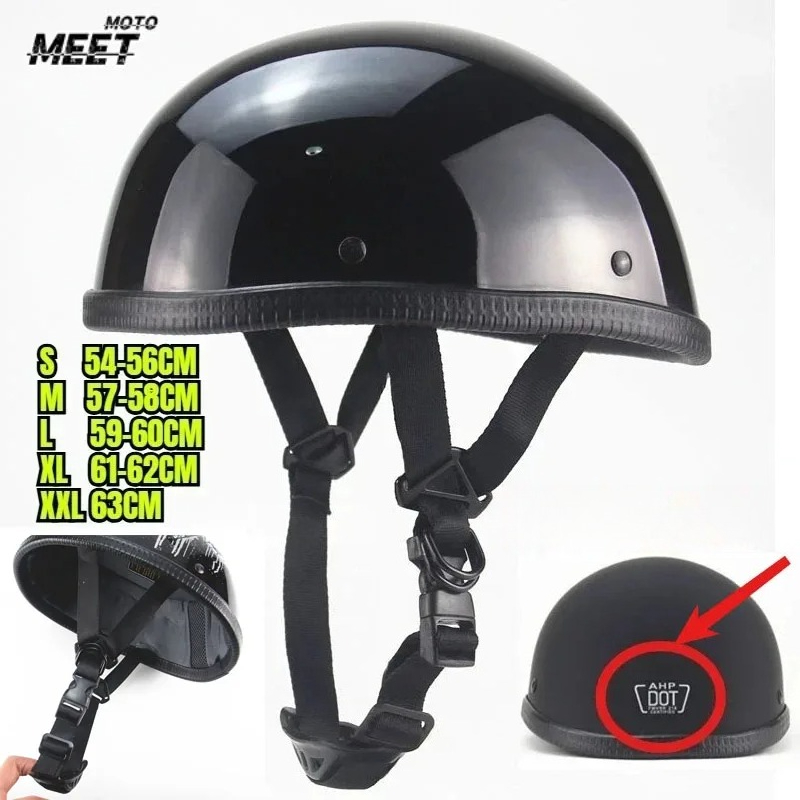 Vintage Cycling Gear - DOT認証済みユニセックスレトロオートバイヘルメットヴィンテージMTBバイクヘルメット超軽量サイクリングハーフフェイス安全ヘルメット