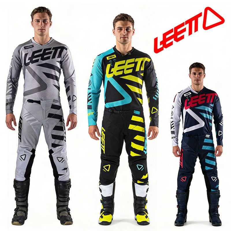 Cycling Gear Pants - モトクロスギアセット グレー ネームナンバー カスタマイズ レーシングスーツ オフロード