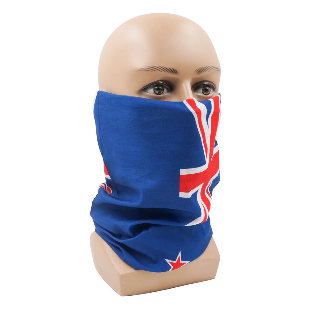 シームレスニュージーランド国旗バンダナネックゲートル男性女性 - Cycling Gear New Zealand のレビューと価格