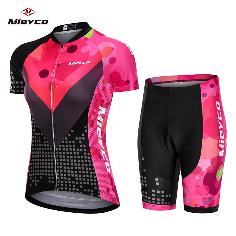 女性用マウンテンバイクスーツ、バイクチーム衣装、MTBサイク - Cycling Gear Ladies のレビューと価格