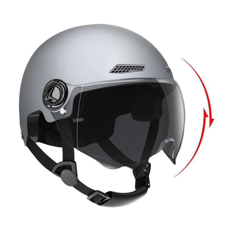 ヴィンテージオートバイクラシックヘルメットレトロスクーターハ - Vintage Cycling Gear のレビューと価格