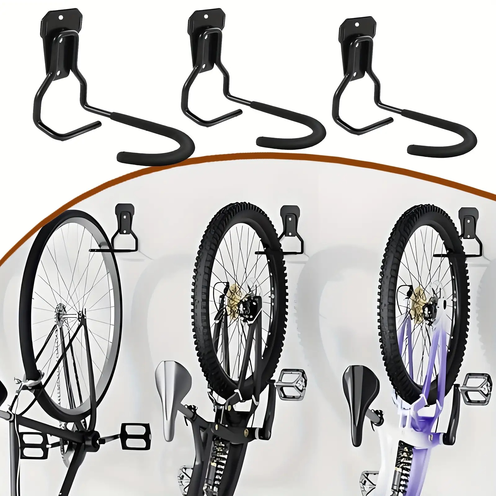 自転車壁掛けフック 調整可能な自転車駐車ラック ロードマウン - Cycling Gear Wall Organizer のレビューと価格