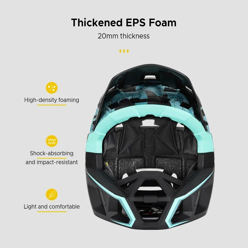 マウンテンバイク安全サイクリングギア フルフェイスMTBヘル - Cycling Gear Ladies のレビューと価格