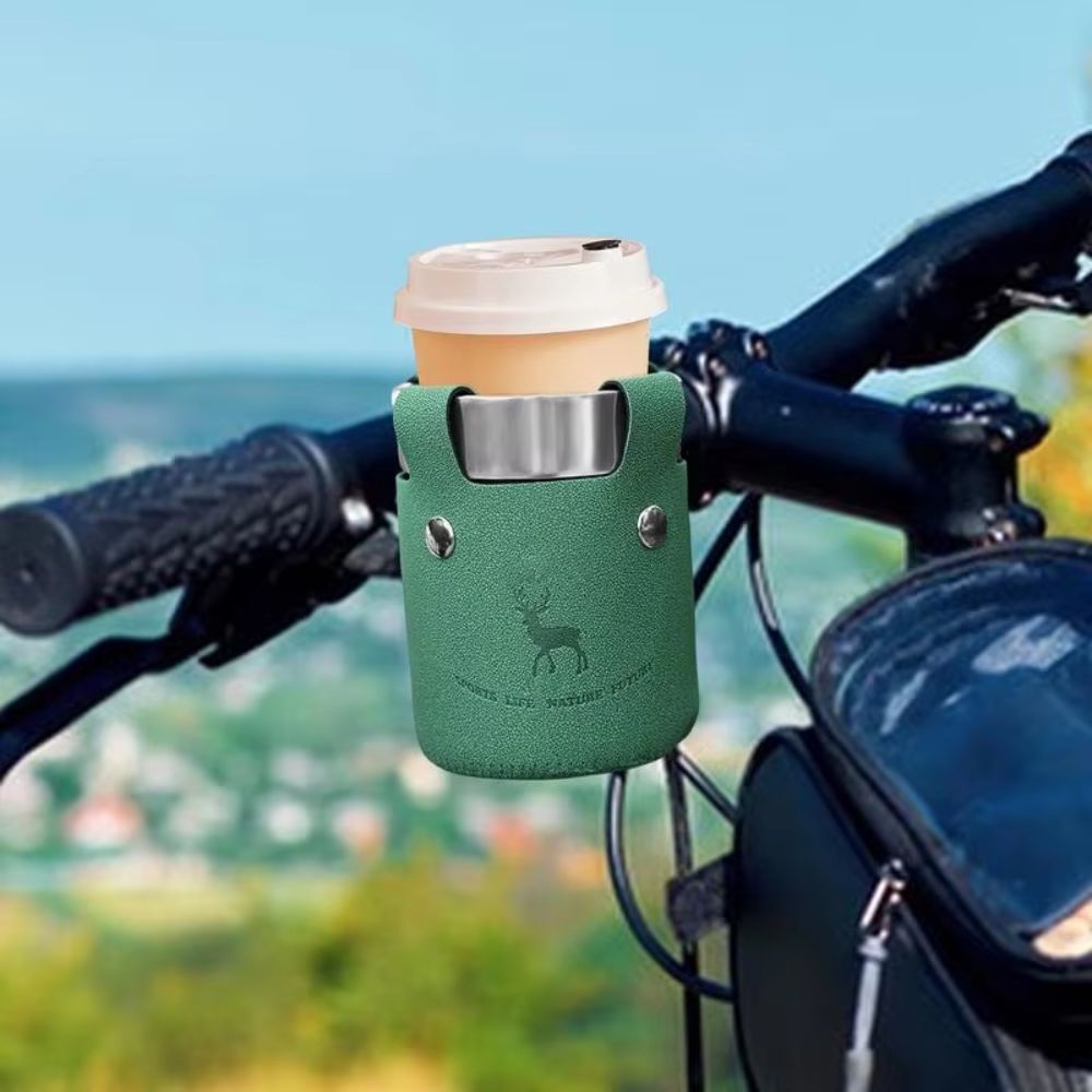 金属製クランプ式サイクリングウォーターボトルケージ、革素材、 - Cycling Gear Material のレビューと価格