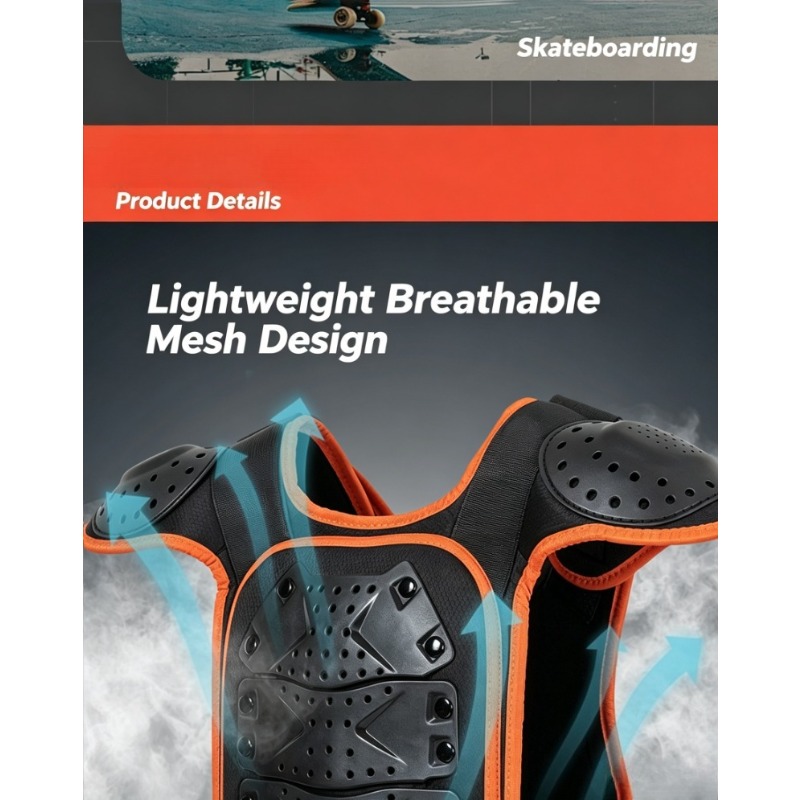 子供用モトクロス背中・胸部プロテクター ユース子供用バイクボ - Youth Cycling Gear のレビューと価格