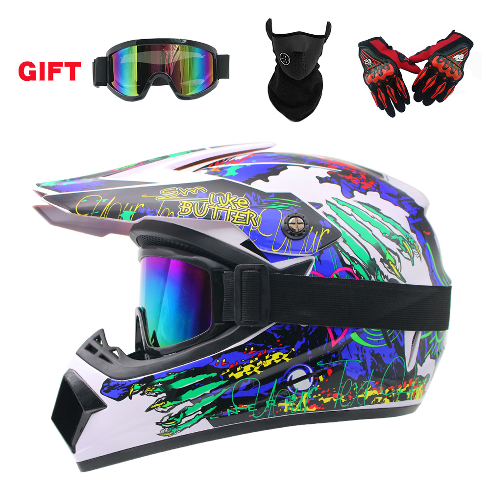 子供と青少年向けのダートバイクギア：フルフェイスヘルメット、 - Youth Cycling Gear のレビューと価格