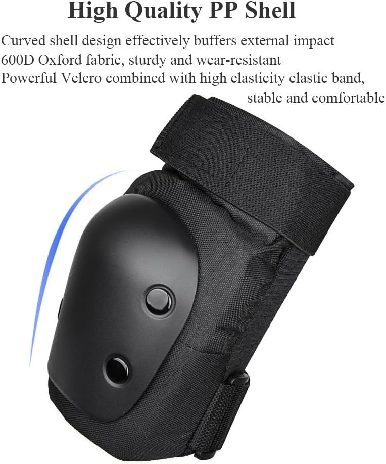 膝パッド、肘パッド、リストガード、大人・青少年用6 in 1 - Youth Cycling Gear のレビューと価格