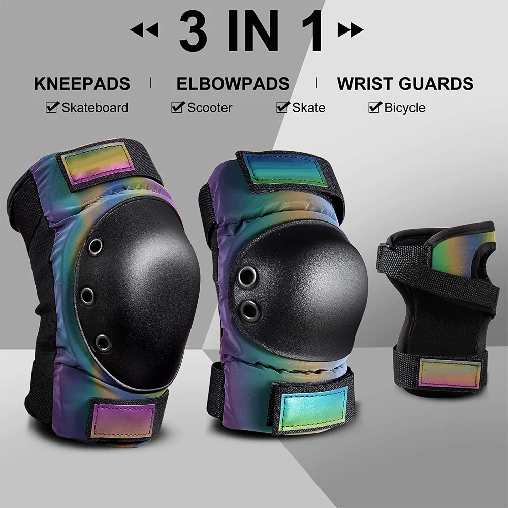 大人/子供/青少年用膝パッド、肘パッド、リストガード、スケー - Youth Cycling Gear のレビューと価格