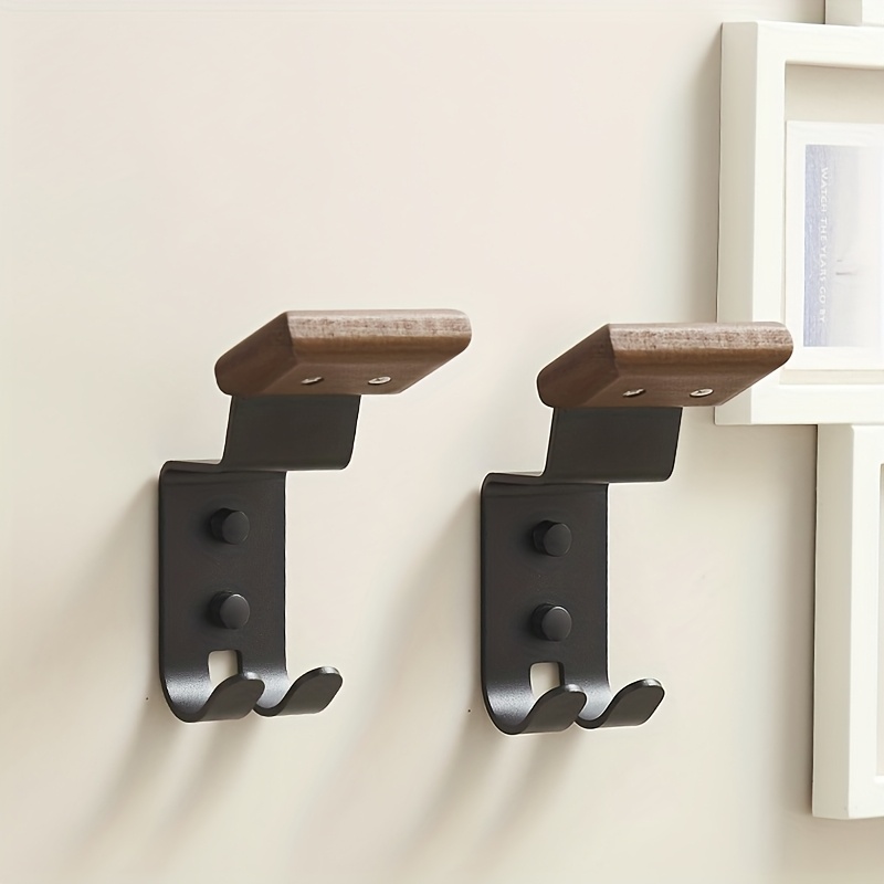 オートバイヘルメットホルダー無垢材強力スチールデザインヘルメ - Cycling Gear Wall Organizer のレビューと価格