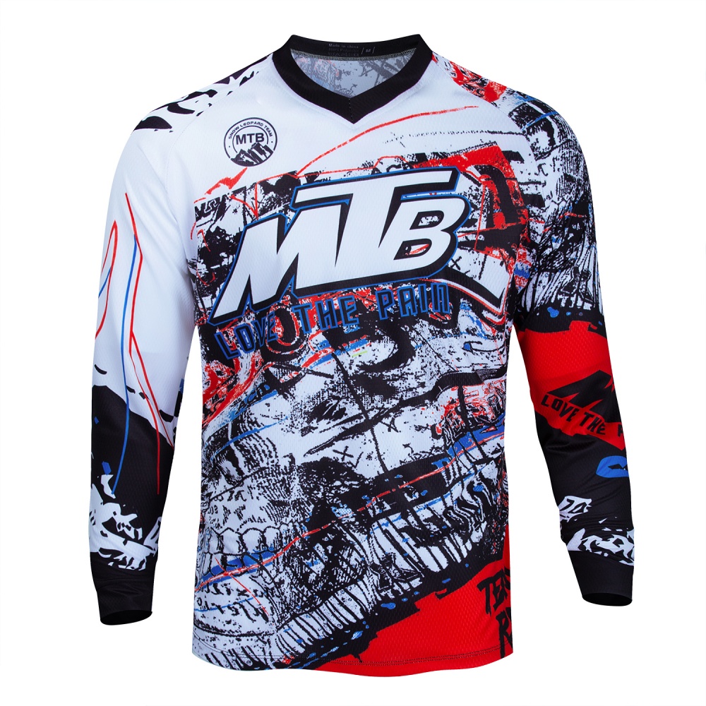 MTB マウンテンバイク長袖サイクリングジャージトレンディプ - Cycling Gear Shop のレビューと価格