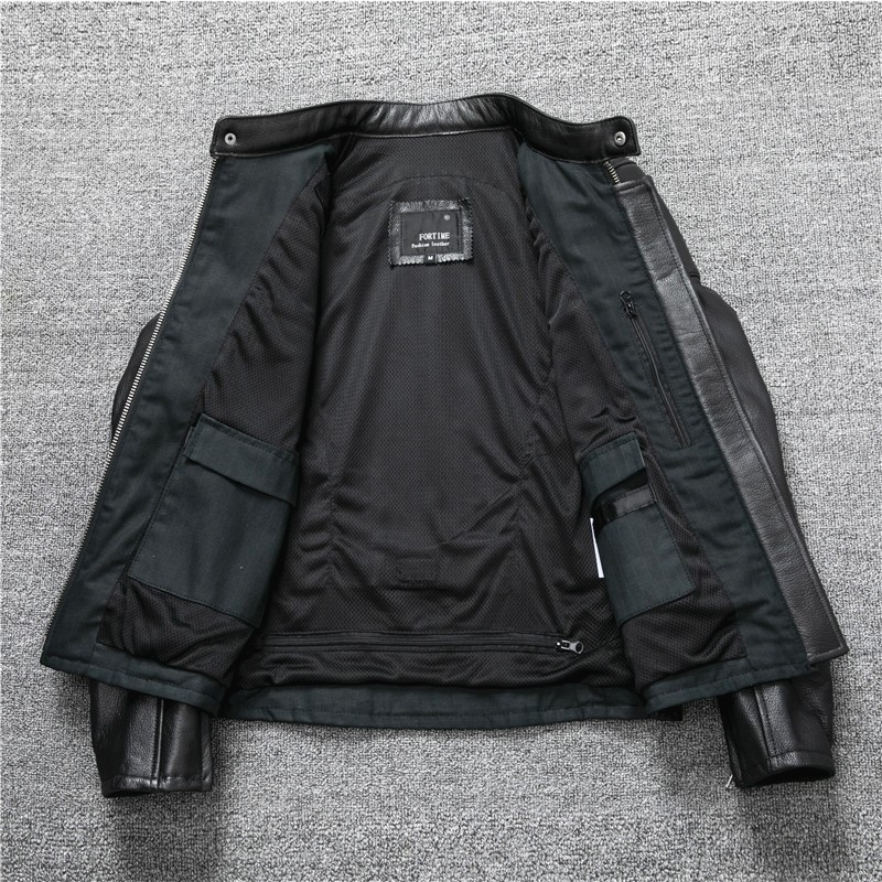 オートバイのスーツは純粋な最高級牛革製で、男性用のサイクリン - Cycling Gear Shop のレビューと価格