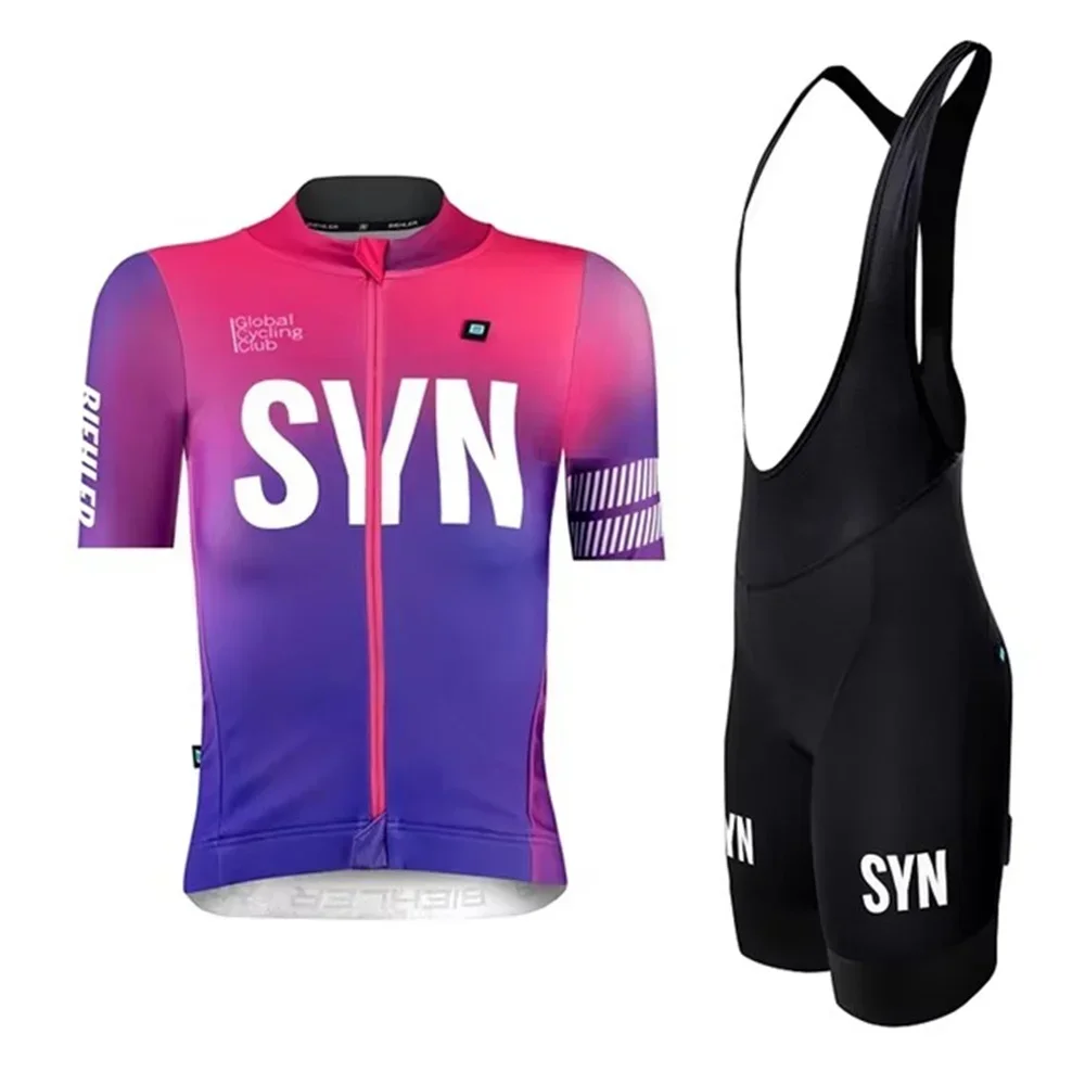 夏 SYN チームサイクリングセット女性シンジケート半袖ジャ - Cycling Gear Ladies のレビューと価格