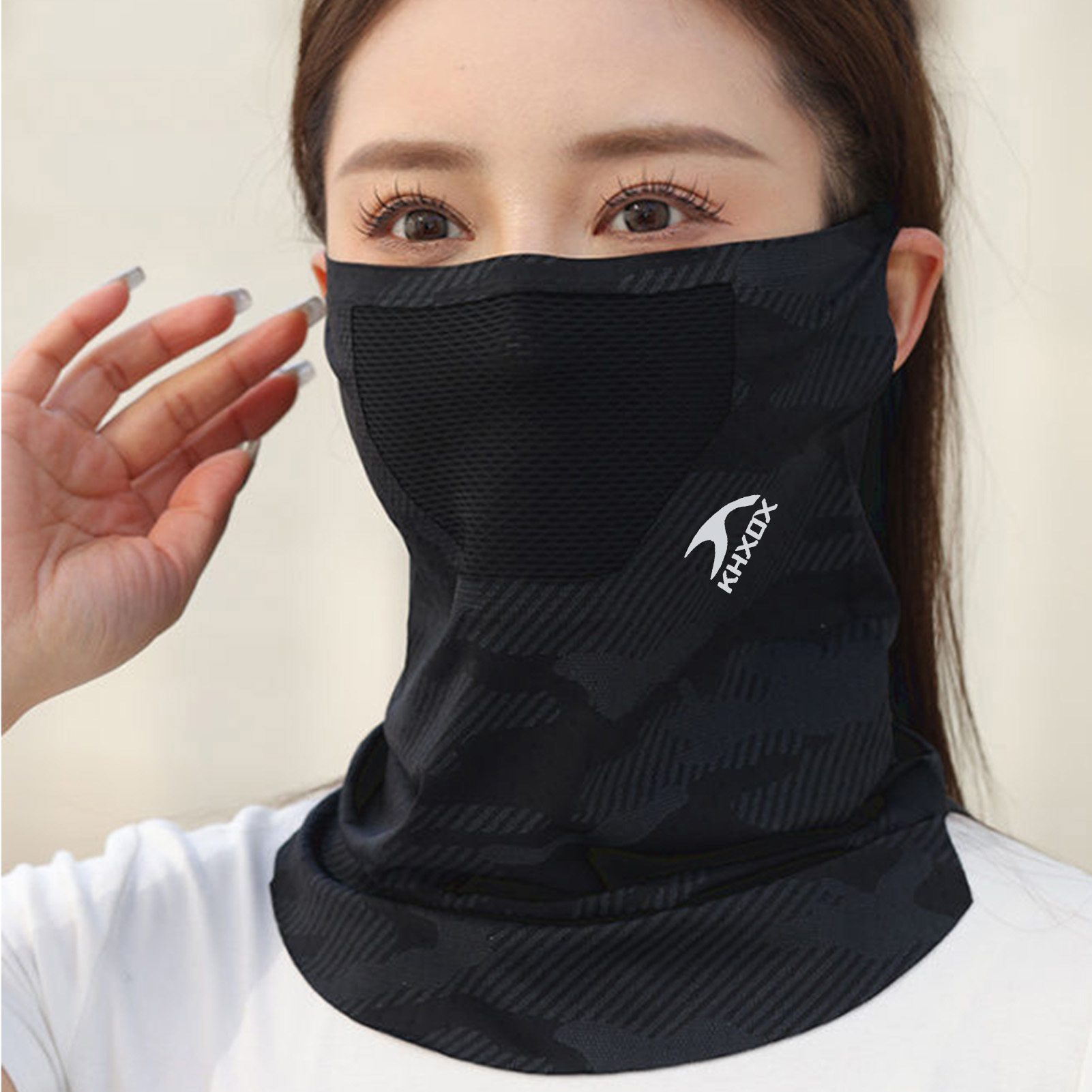 通気性のあるアウトドアサイクリングフェイスマスク日焼け止めネ - Cycling Gear Ladies のレビューと価格
