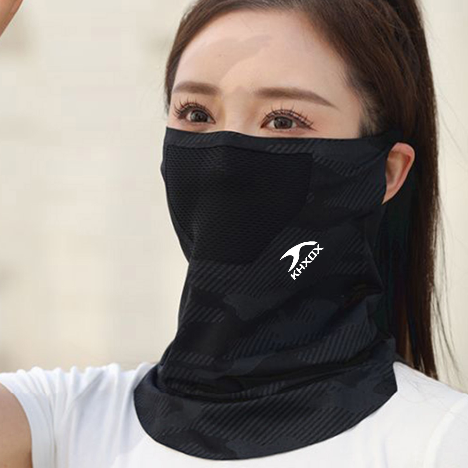 通気性のあるアウトドアサイクリングフェイスマスク日焼け止めネ - Cycling Gear Ladies のレビューと価格