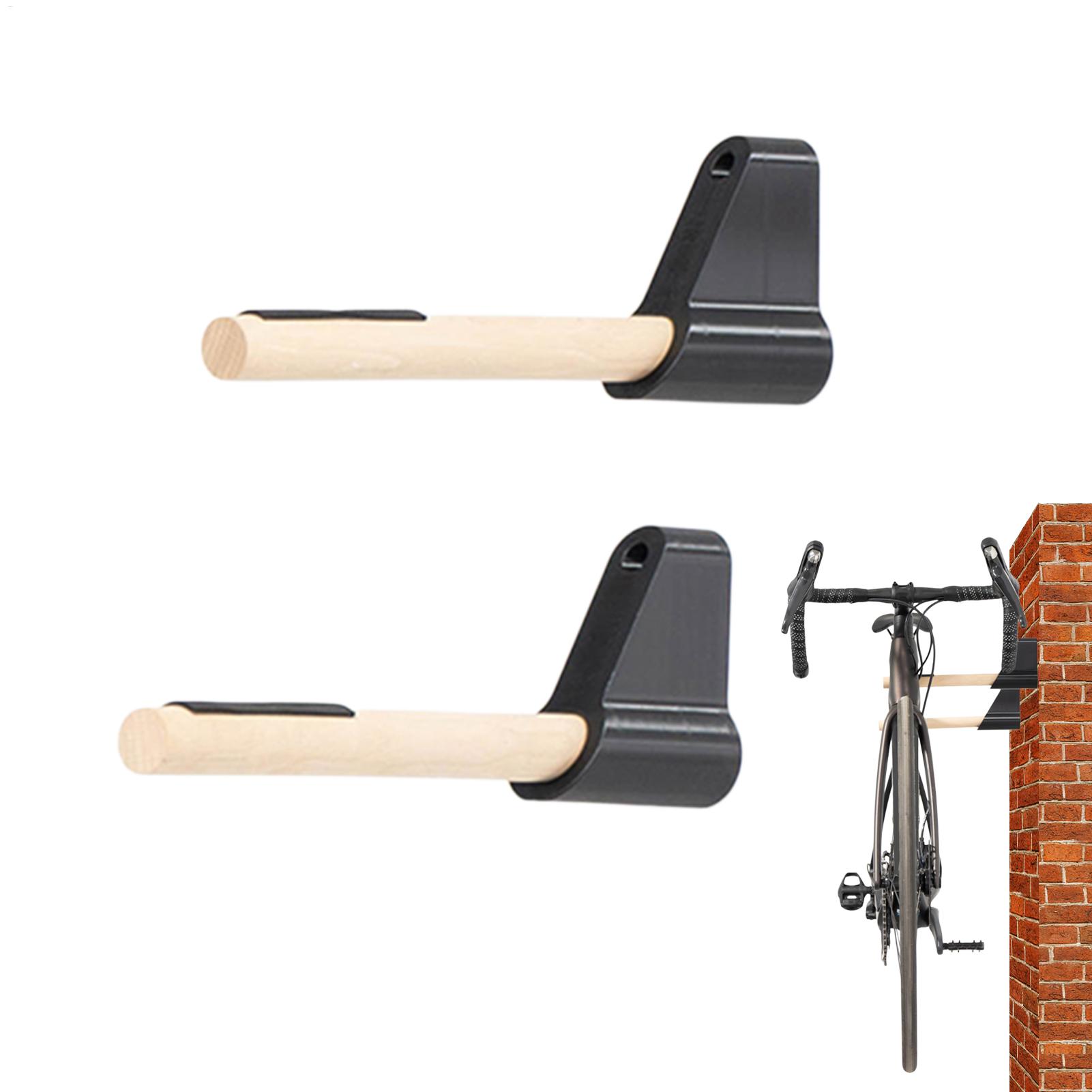 自転車収納ハンガー 壁掛け式自転車収納ラック 木製無垢材壁掛 - Cycling Gear Wall Organizer のレビューと価格