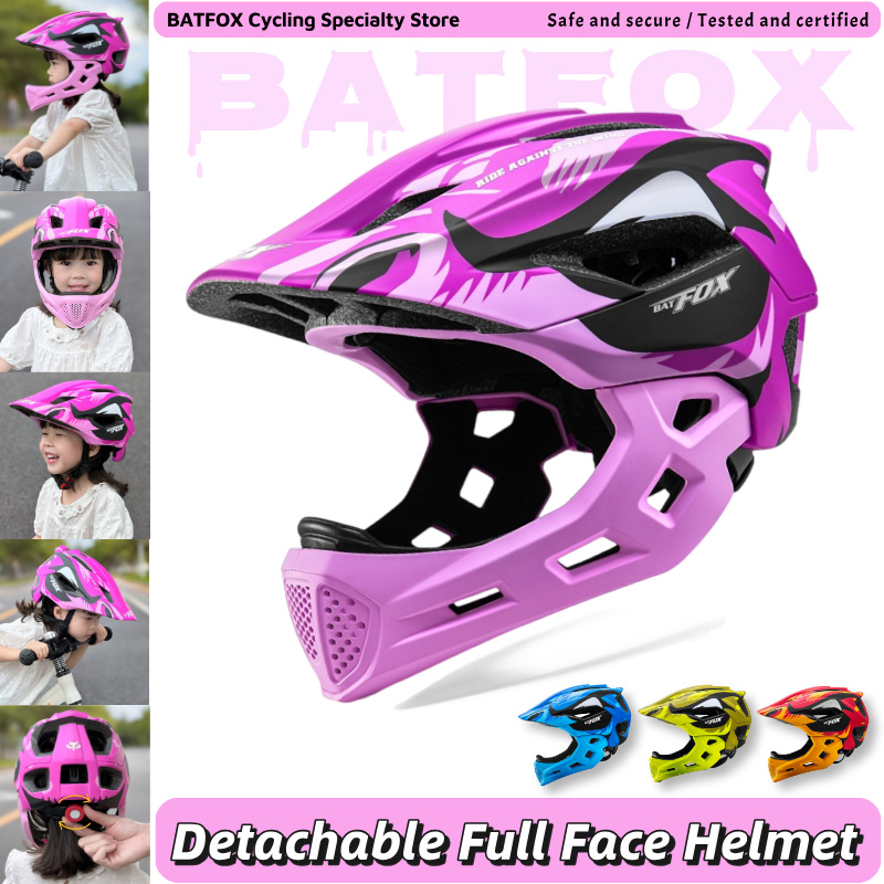 BATFOX キッズ フルフェイス バイクヘルメット 取り外 - Youth Cycling Gear のレビューと価格